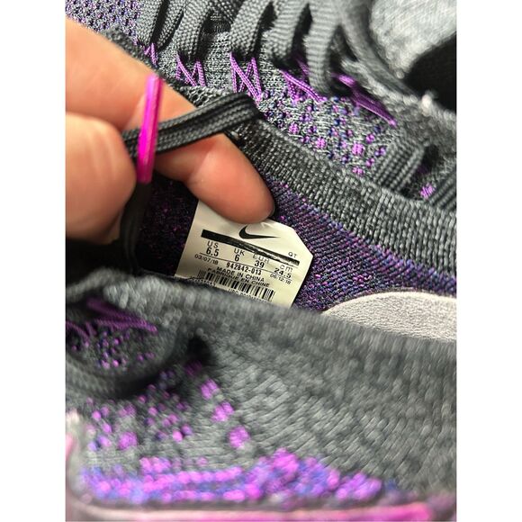 Nike Air VaporMax Flyknit 2 Night Purple Mens Size 6.5 Running Shoes 942842-013 - Picture 4 of 8
